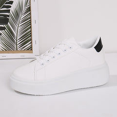 Women's Low Top Thick Bottom Sneakers Skateboard Shoes