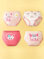Girl's Triangle Panties, Elastic Waist Shorts