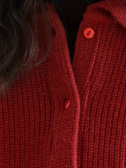 Girls Comfy Button Front Collar Long Sleeve Knit Outerwear Cardigan