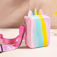 Silicone Unicorn Messenger Bag Coin Purse for Kids
