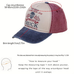 Distressed Vintage Baseball Cap Adjustable Strap for Men Women