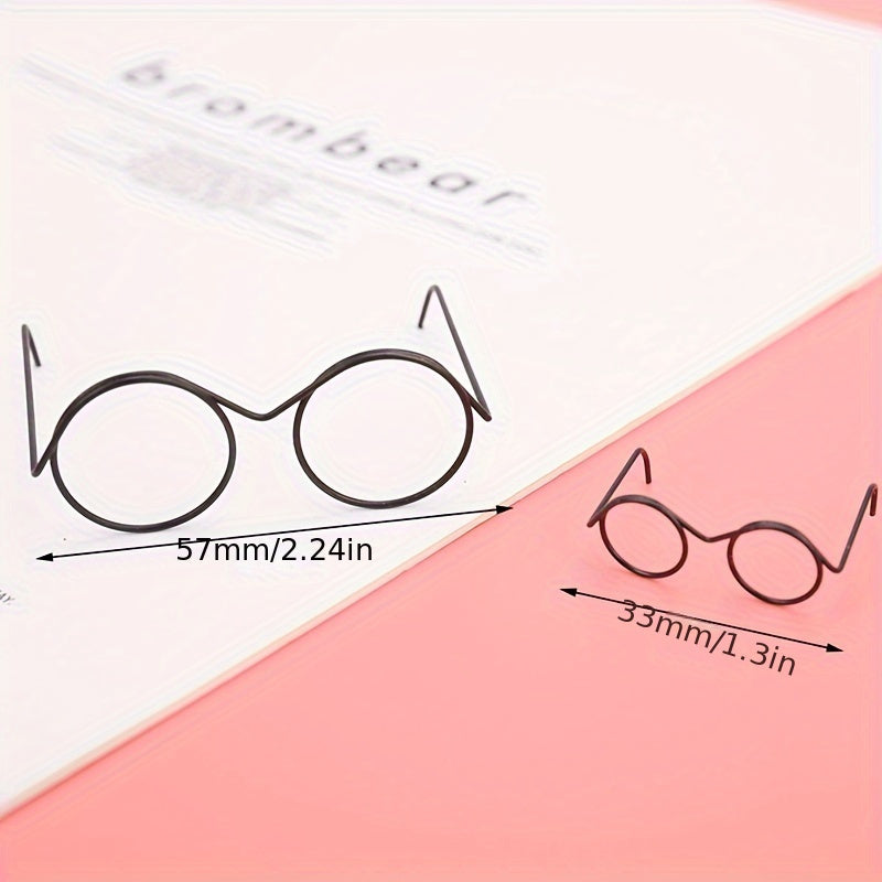 Round Frame Lens Retro Doll Cups