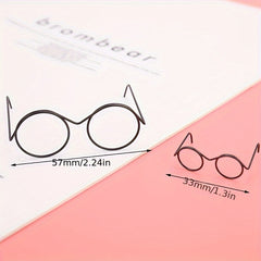 Round Frame Lens Retro Doll Cups