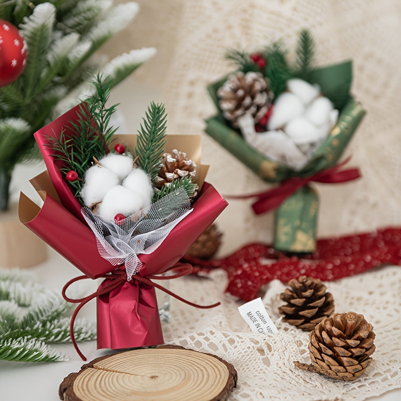 Christmas Pinecone Bouquet for Women