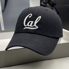 Unisex Sunshade Deepened Baseball Cap With Letter Embroidery