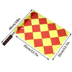 Small Square Football Game Referee Flag Starting Flag Signal Flag