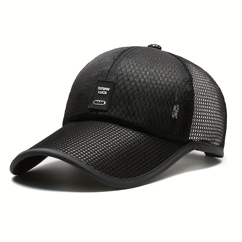 Men's Adjustable Mesh Baseball Cap Sunscreen Trucker Hat