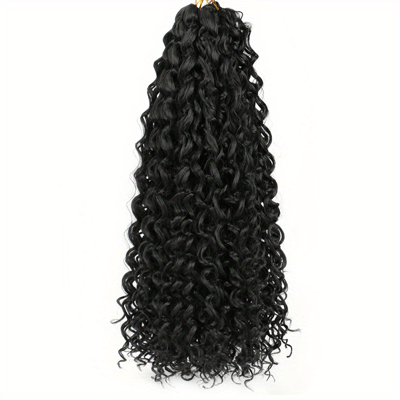 45 72 Cm Deep Wave Twist Crochet Hair Extensions Synthetic Ocean Wave