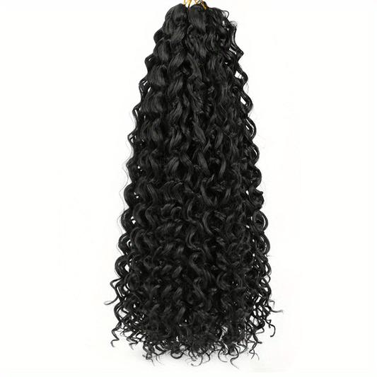 45 72 Cm Deep Wave Twist Crochet Hair Extensions Synthetic Ocean Wave