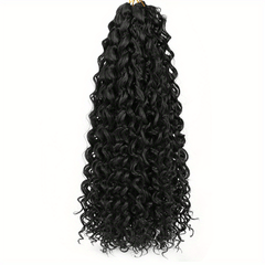 45 72 Cm Deep Wave Twist Crochet Hair Extensions Synthetic Ocean Wave