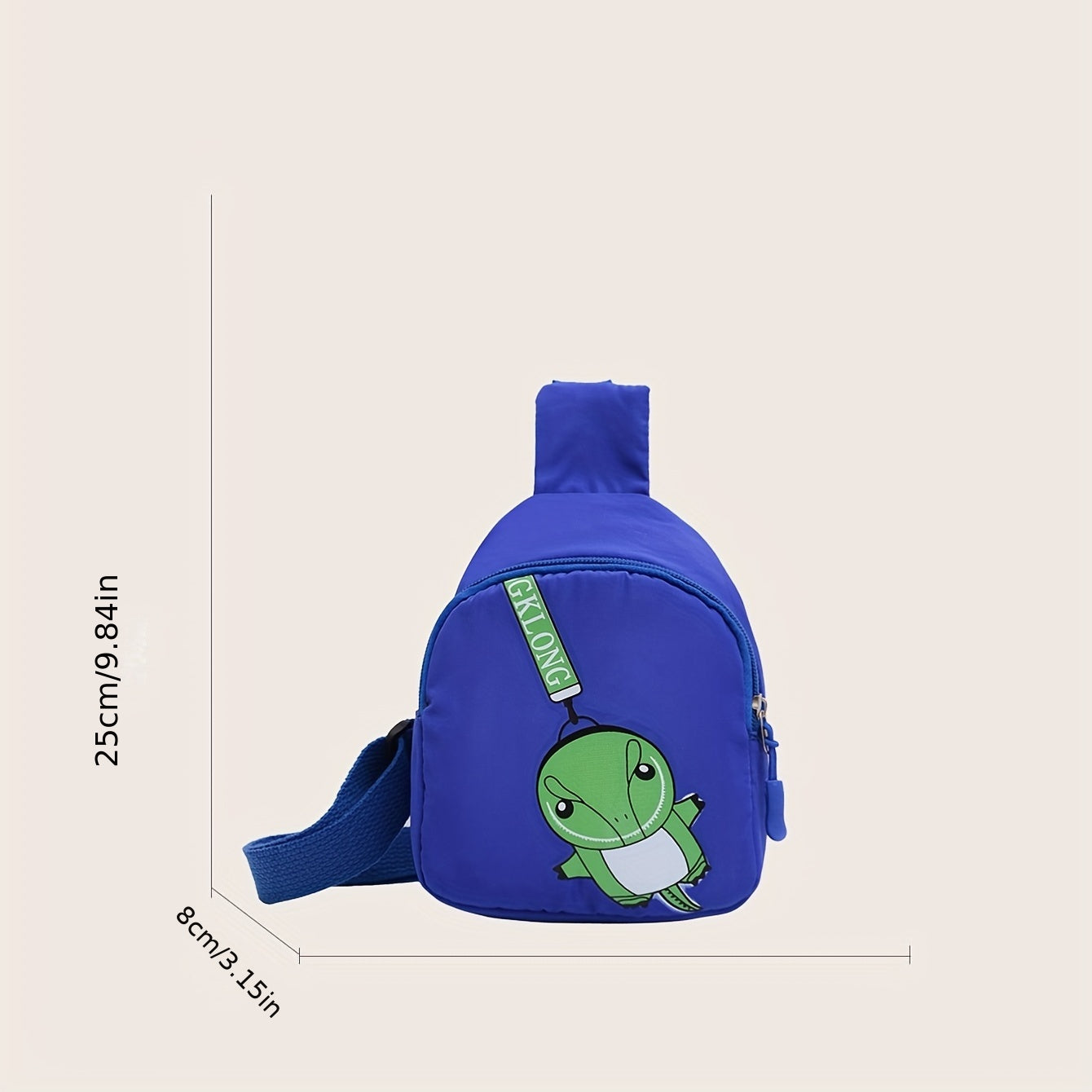 Kids Dino Chest Bag Coin Purse Satchel Travel Hiking Shoulder Daypack