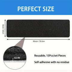 15pcs Non Slip Carpet Stair Treads for Wooden Steps