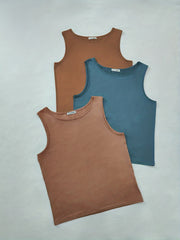 Basic Lounge Set: Tank Top & Shorts Pajama Six Piece Set