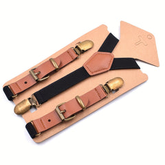 Boys Teen Casual Adjustable Y Shape Metal Clip Suspenders