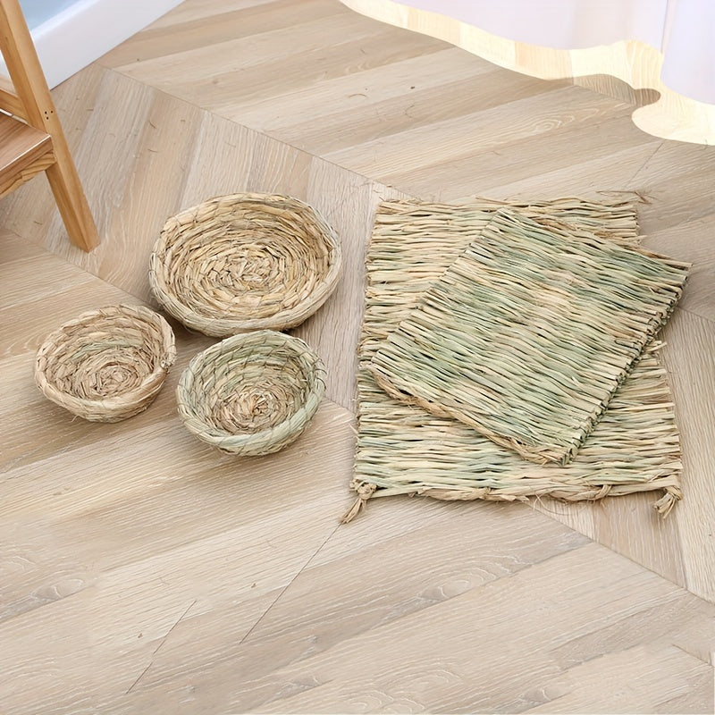 Artificial Bird Woven Nest Ornament for Home Garden Wedding Easter Props