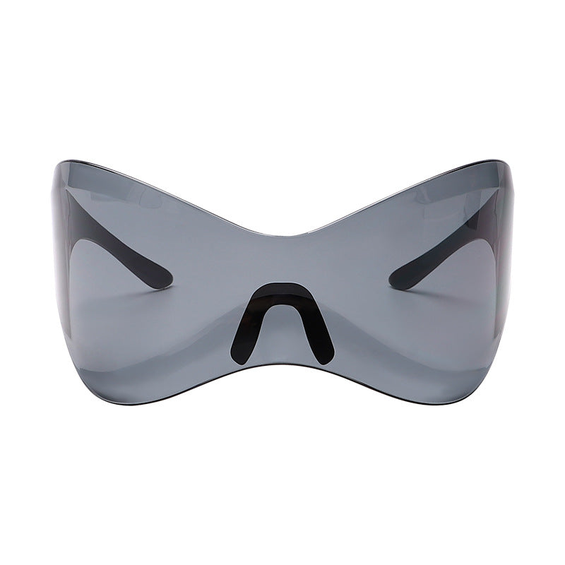 Y2K Large Wrap Around Sunglasses Oversized Punk Sports Eyeglasses