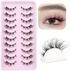 Natural Fox Eye Lashes Cluster Individual D Curling False Eyelashes Extensions