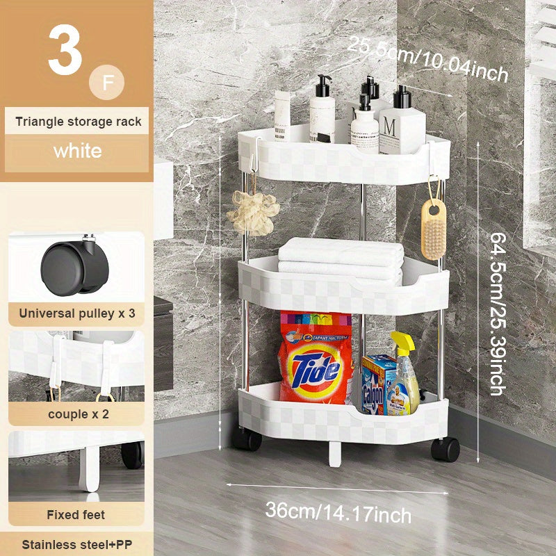 Bathroom Floor Storage Rack Kitchen Corner Rack