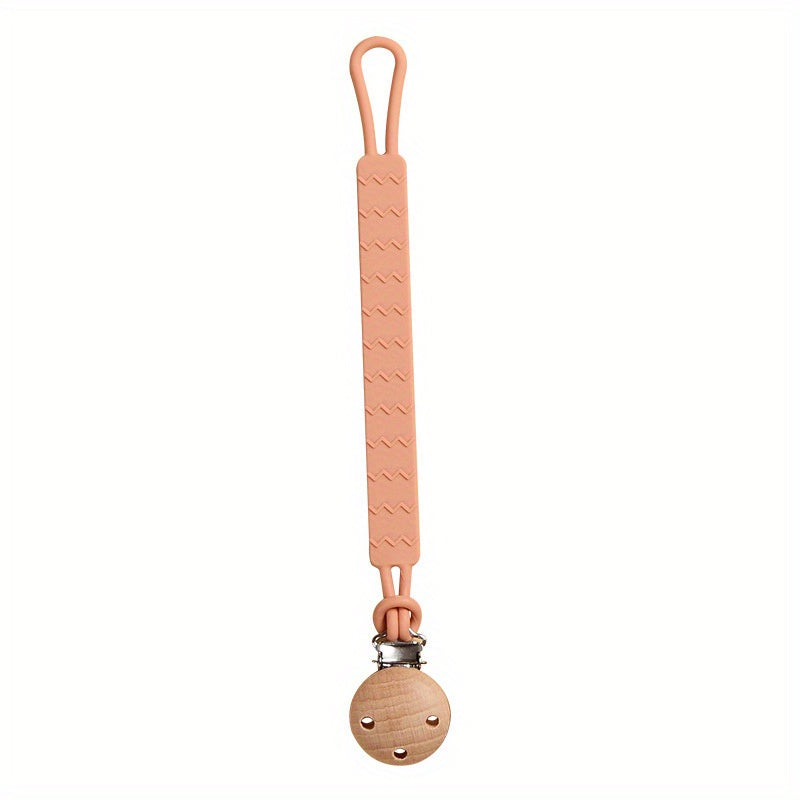 Silicone Pacifier Holder with Clip BPA-Free Chain for Teether Toys