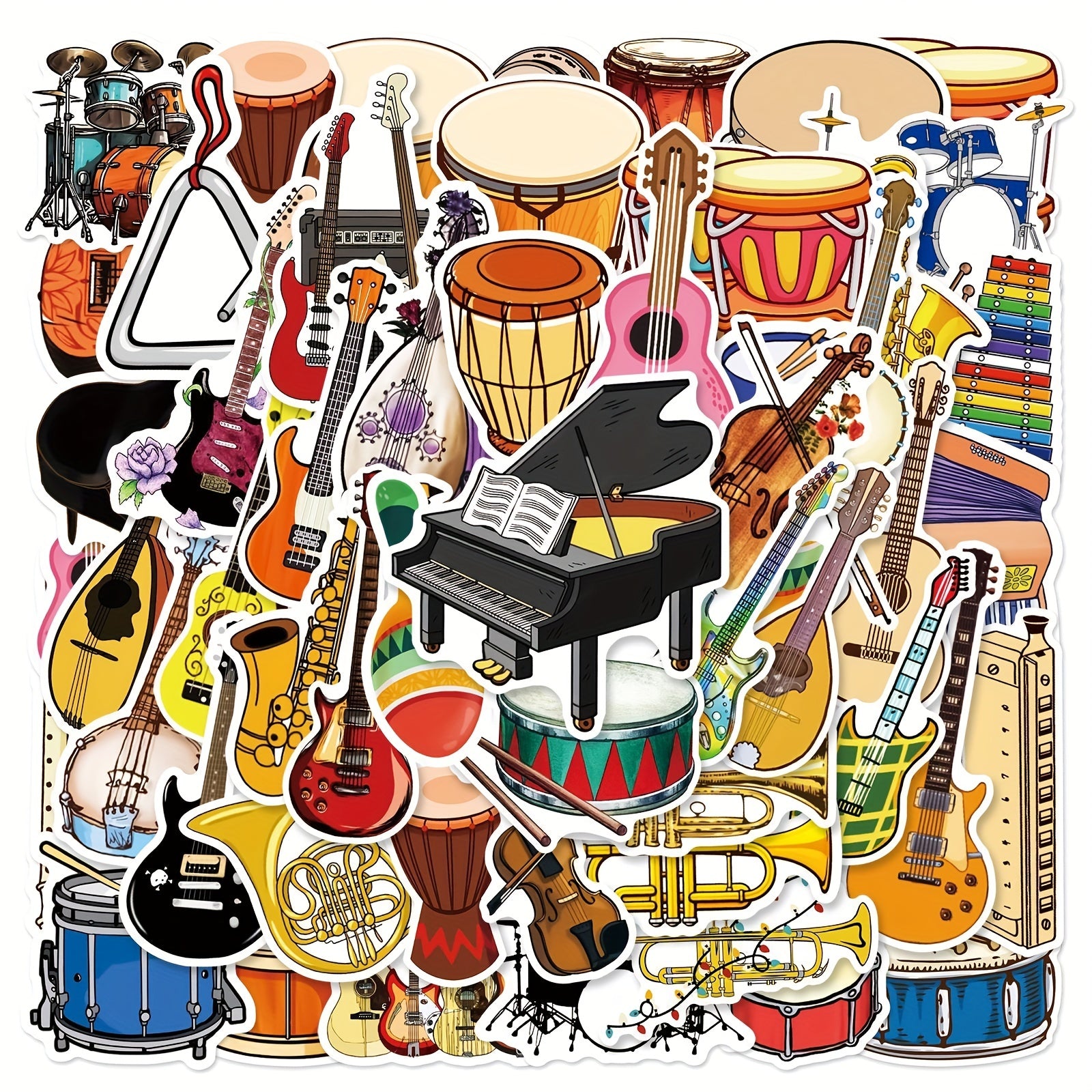 50pcs Cartoon Graffiti Stickers Waterproof Classic Decals for Kids Toys