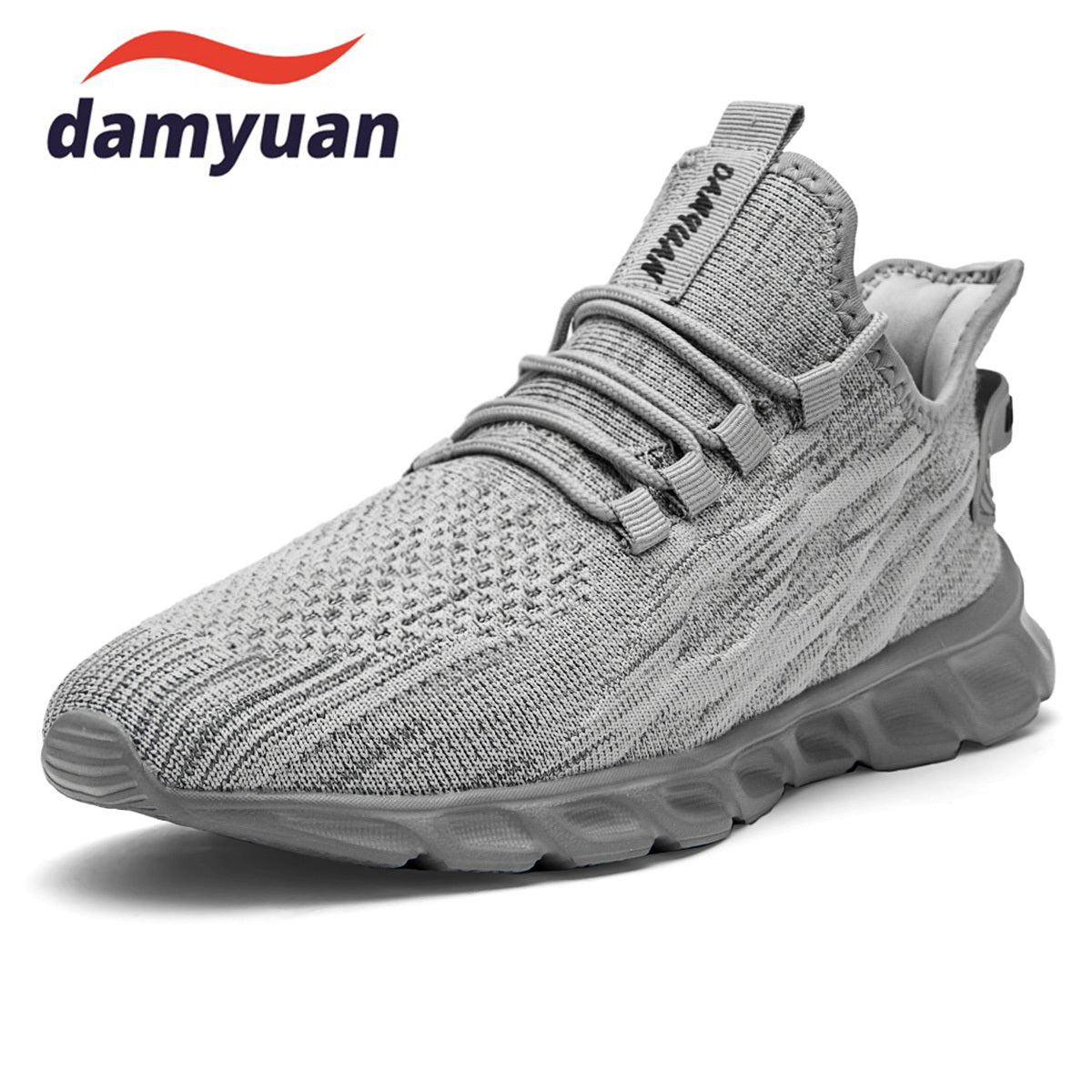 Men's Lace Up Running Sneakers Breathable Comfortable Casual Shoes