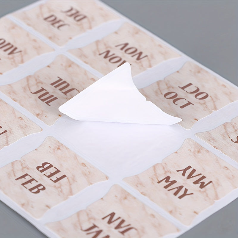 5pcs Monthly Calendar Stickers for Planners and Journals