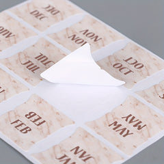 5pcs Monthly Calendar Stickers for Planners and Journals