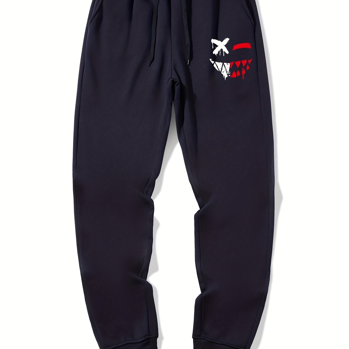 Grinning Face Pattern Casual Joggers Men s Sweatpants