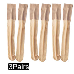 3 Pairs Contrast Mesh Over The Knee Socks Women's Stockings