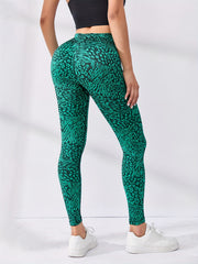 Women's Print Hip Lift Workout Leggings High Elastic Slim Fitness Pants