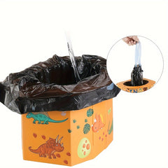 1pc Cartoon Folding Disposable Outdoor Toilet