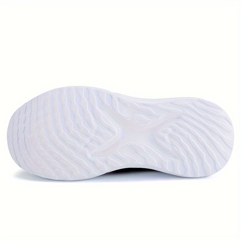 Boy's Woven Knit Breathable Sock Shoes Comfy Non Slip Soft Sole Sneakers