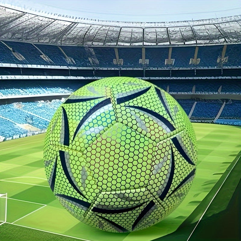 Wear Resistant Glow In The Dark PU Leather Football Standard Size 5