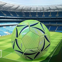 Wear Resistant Glow In The Dark PU Leather Football Standard Size 5