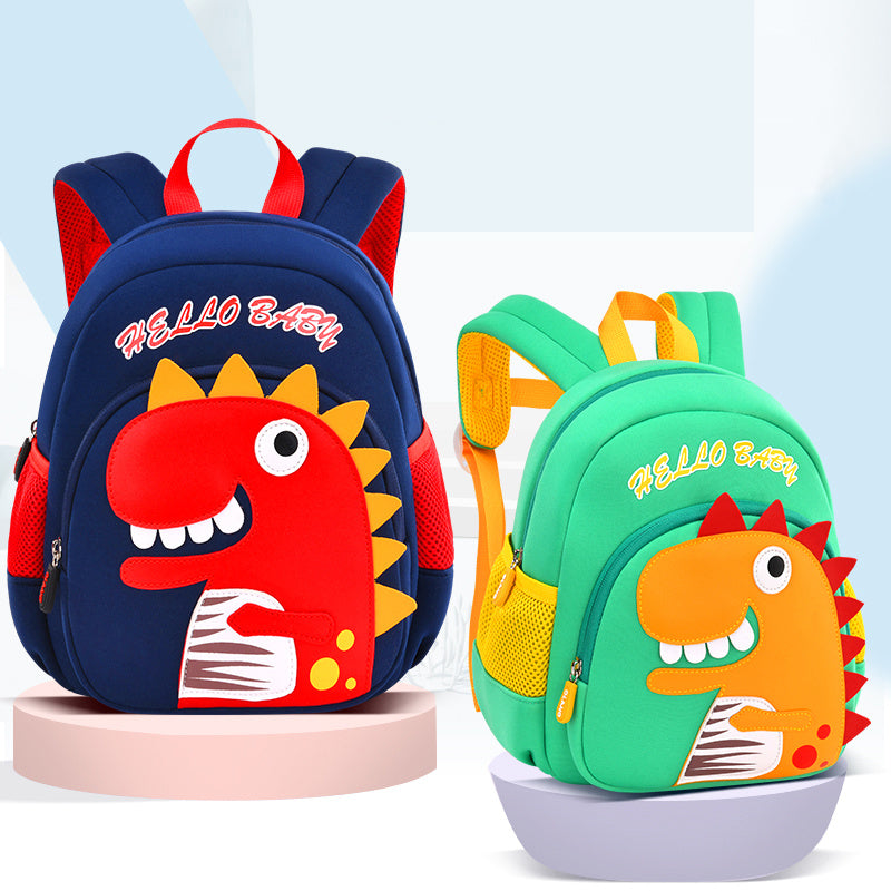3D Dinosaur Cartoon Kids Backpack for School