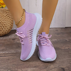 Soft Thick Bottom Mesh Breathable Running Shoes Non Slip