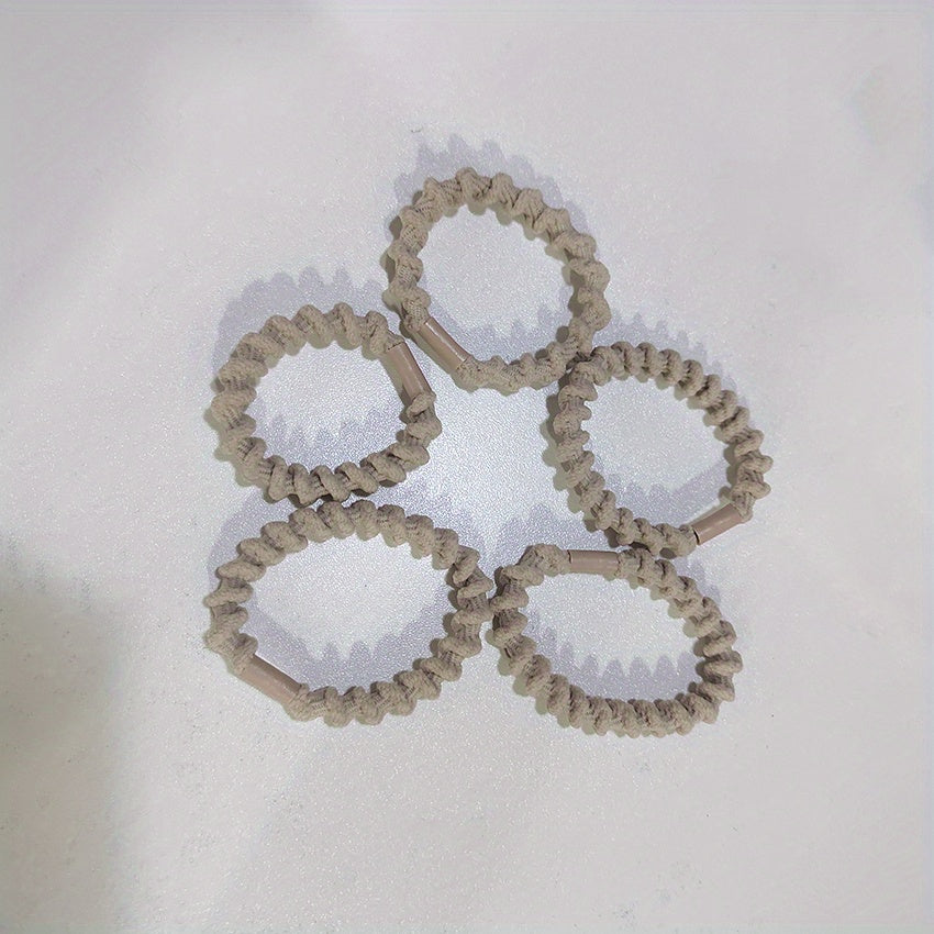 5pcs Braided Hair Rope Elastic Hair Tie Style Hair Accessories For Girls