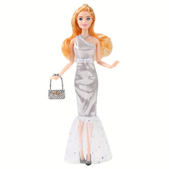 5" Girl Doll with Sweet Dress Necklace Bag Shoes - 9 Styles