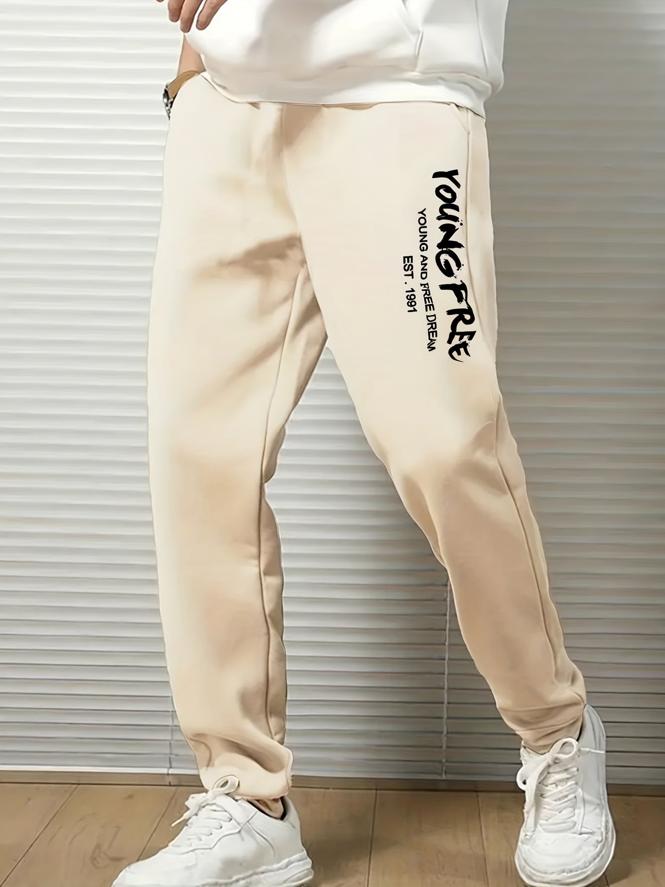 Men's Drawstring Sweatpants Comfy Jogger Pants