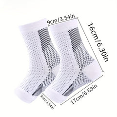 Ankle Compression Socks for Running, Cycling - Soothes Neuropathy, Plantar Fasci