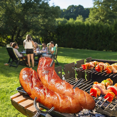 10pcs Roasting Sticks Extendable Stainless Steel Skewer Fork Roasting Smores