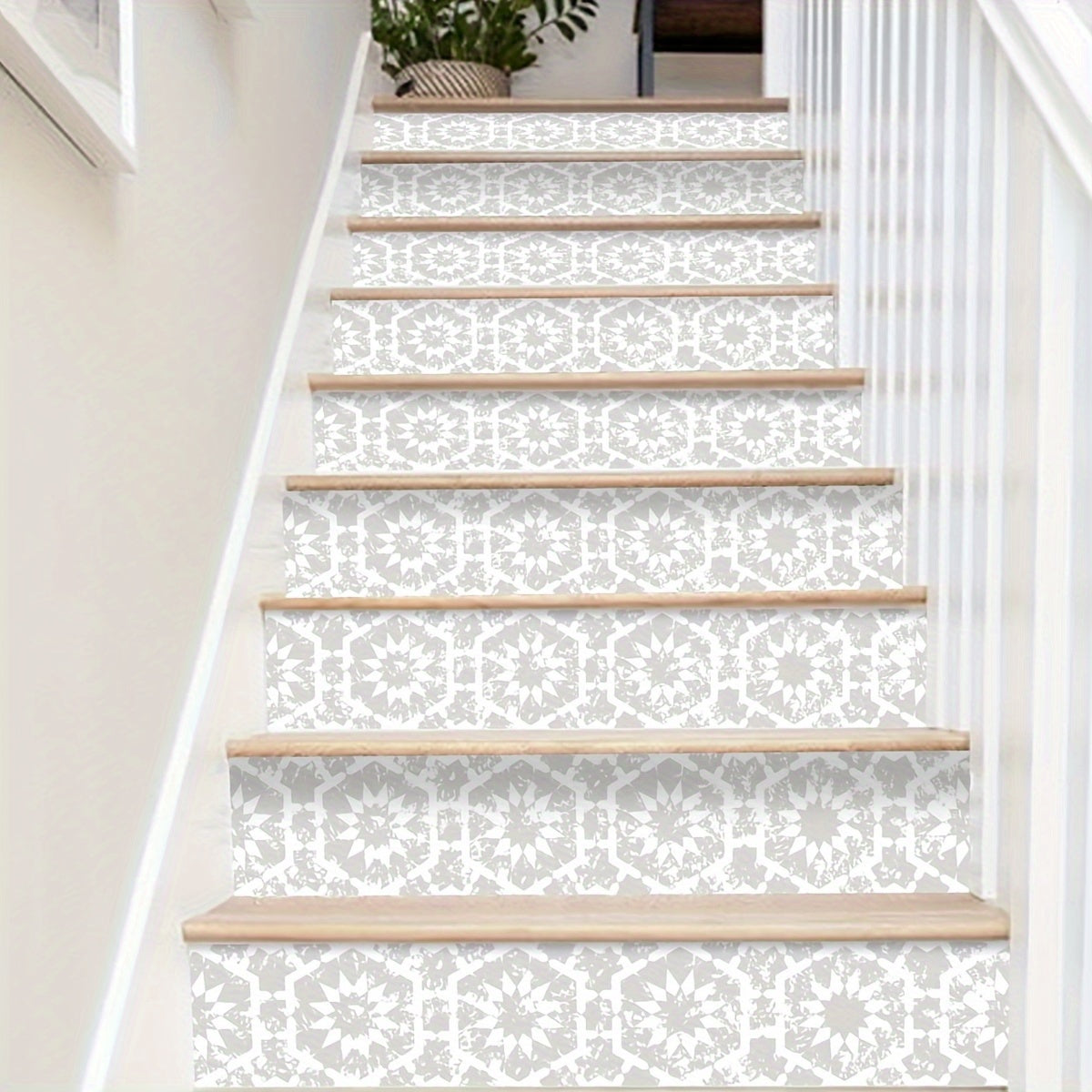 Bohemian Pattern Stair Sticker Waterproof Wallpaper