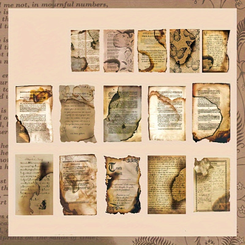 Retro Style Mixed Packaging Distressed Special Paper Cloud Dragon Paper