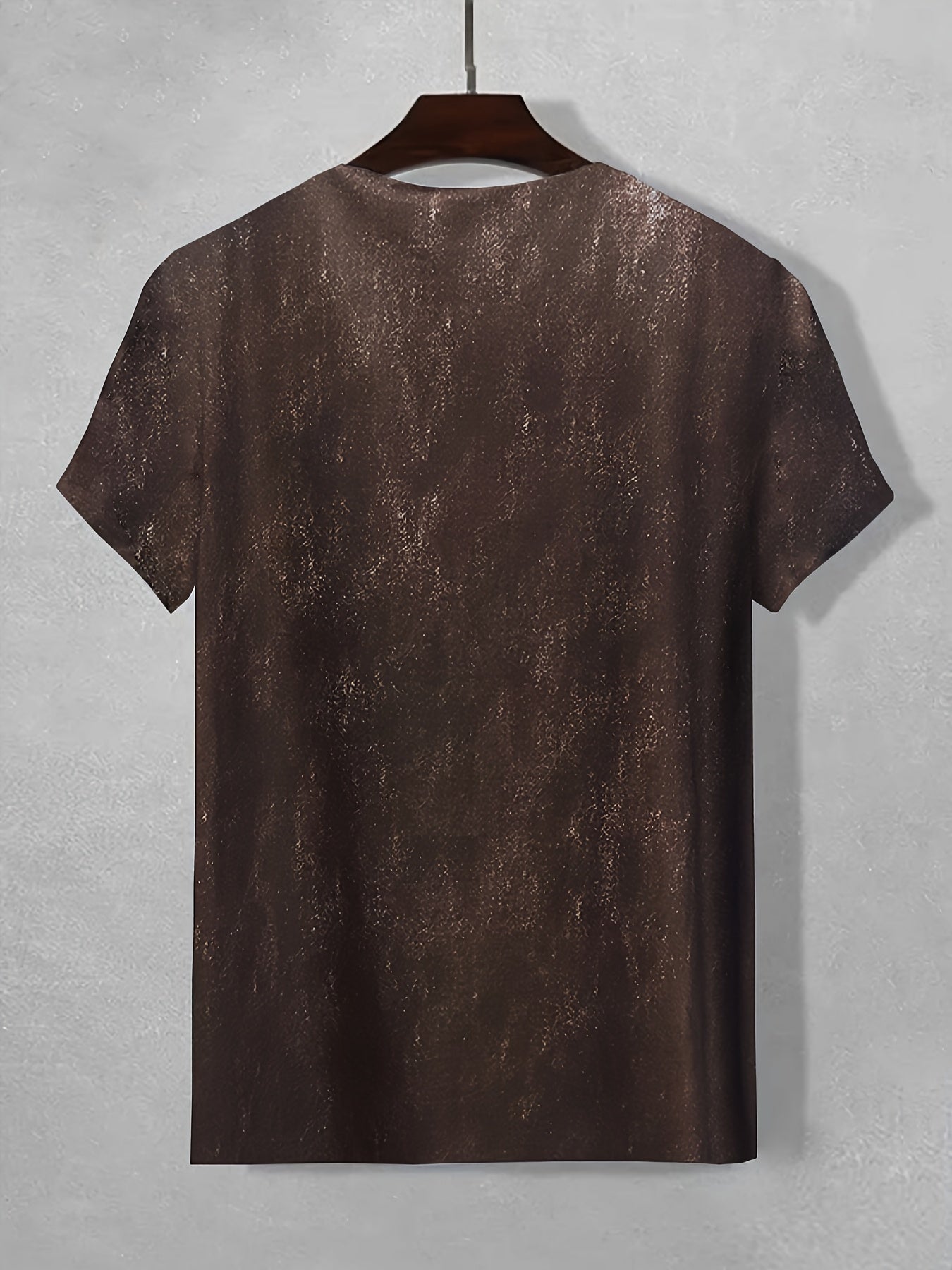 Men's Feather Pattern Sports T shirt Casual Stretch Tee Shirt