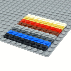 50pcs Thin Brick Building Blocks Compatible with 3460, Assorted Colors