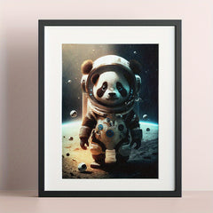 Fantasy Animal Astronaut Poster for Kids Room Decor
