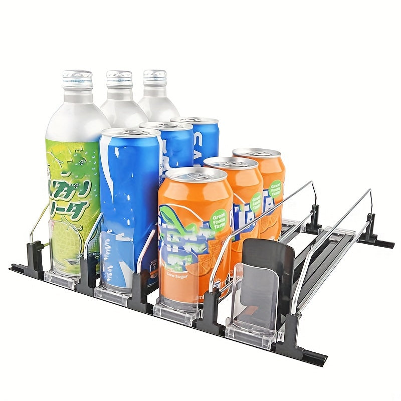 Refrigerator Beverage Organizer Stackable Can Dispenser Holds 12 Cans