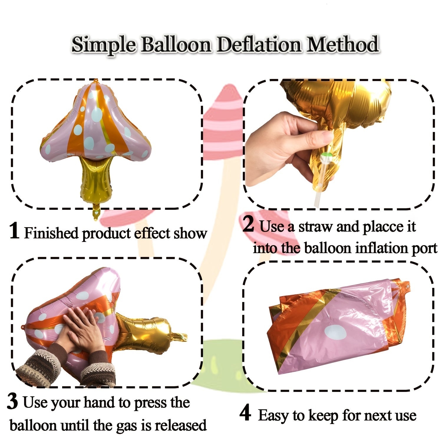 Forest Theme Birthday Mushrooms Balloons