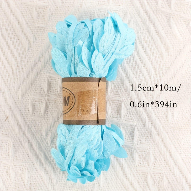 1pc 1 10m Natural Jute Twine Burlap Leaf Ribbon Artificial Vine Green Leaves Wed