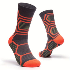Compression Socks for Outdoor Training, Wear-resistant, Breathable Crew Socks